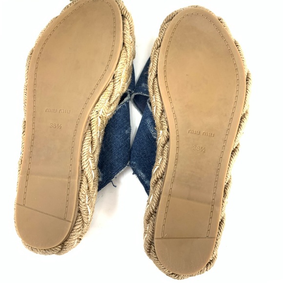 🚨SOLD🚨Miu Miu Crisscross Espadrilles Sandals - Picture 5 of 8